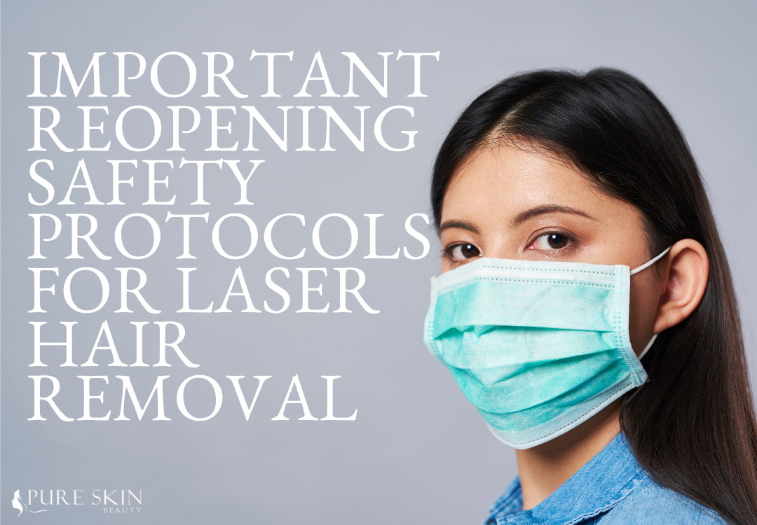 Safety Protocols For Laser Hair Removal: Image of a woman in a face mask.